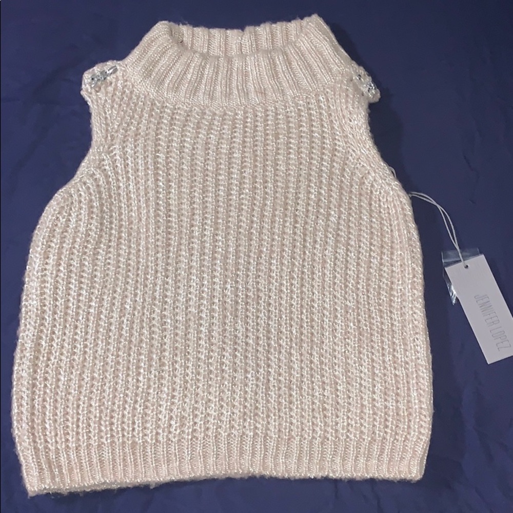 Jennifer Lopez Sleeveless Sweater